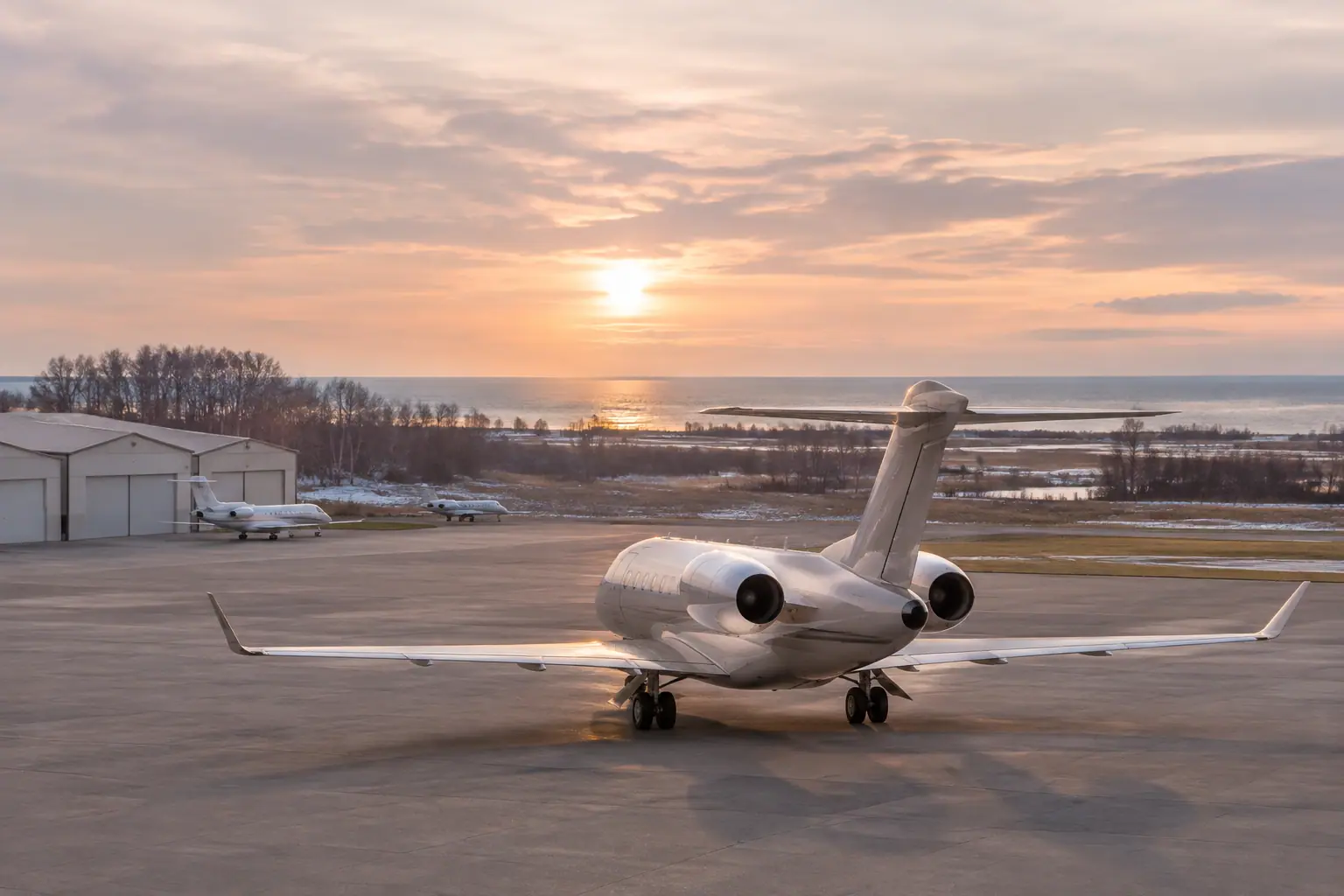 Private jets at Chicago Executive Airport