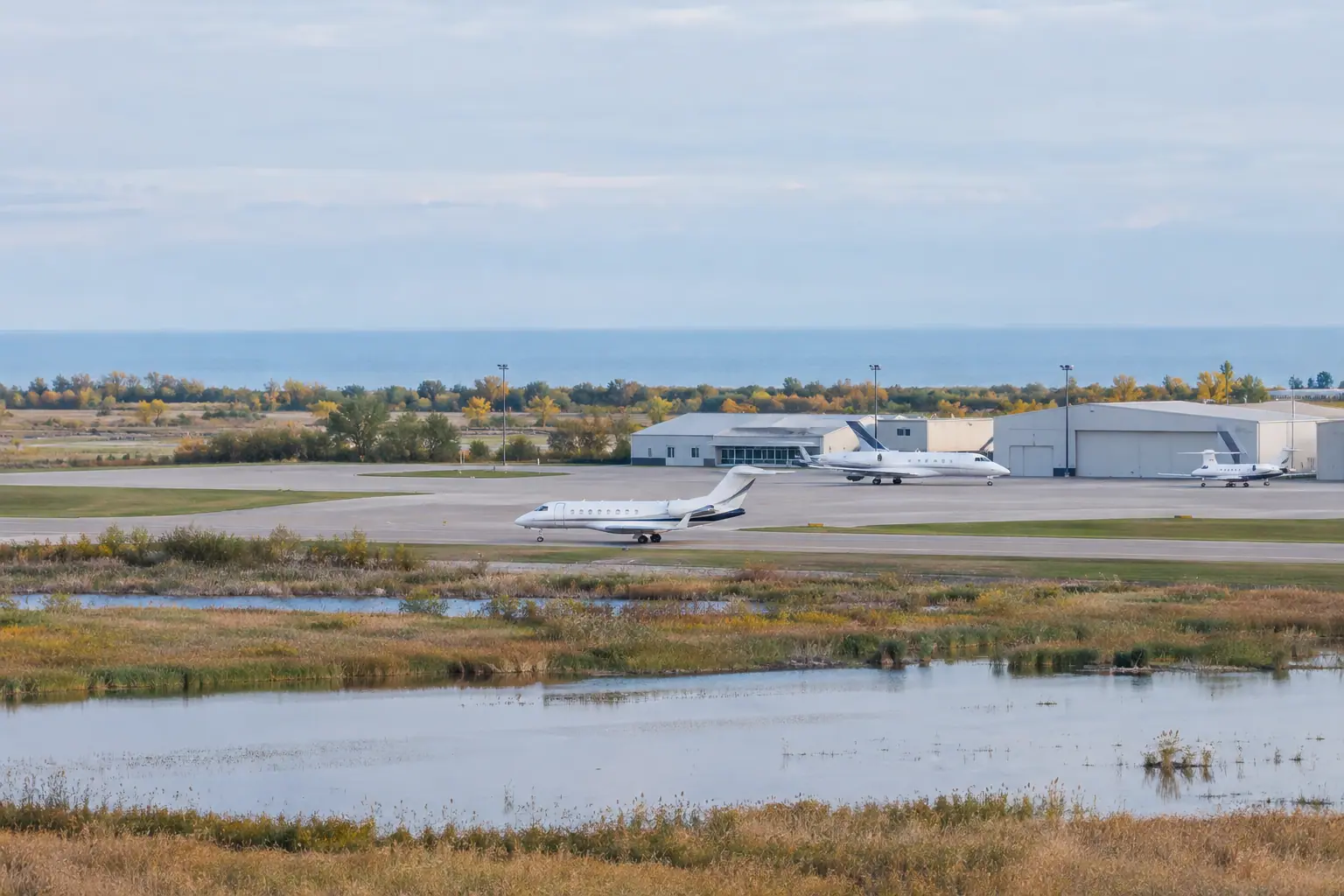 Private jets at Gary/Chicago International Airport